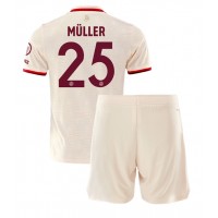 Dječji Nogometni Dres Bayern Munich Thomas Muller #25 Rezervni 2024-25 Kratak Rukav (+ Kratke hlače)